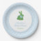 Blue And White Boxwood Bunny Boy Baby Shower Party
