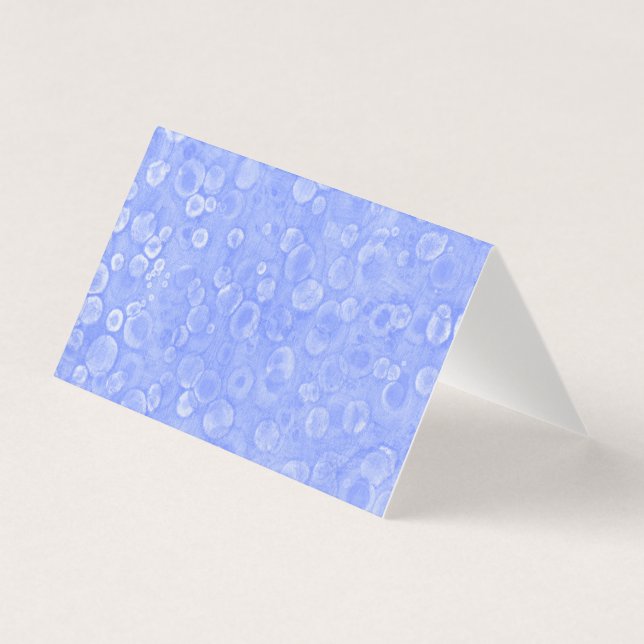Blue And White Bubbles Card (Front)