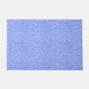 Blue And White Bubbles Doormat