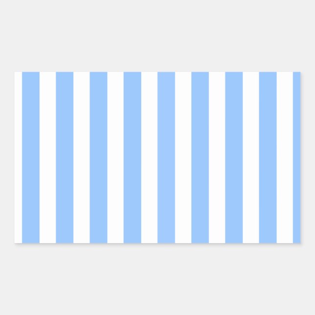 Blue and white candy stripes sticker (Front)