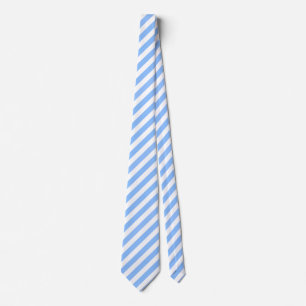 Blue and white candy stripes tie