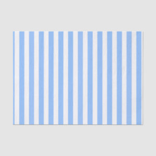 Blue and white candy stripes tissue paper