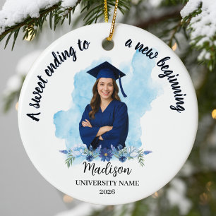 Blue and White Ceramic Ornament