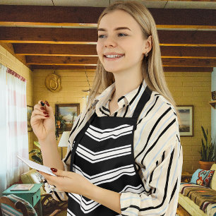 Blue And White Chevrons Apron