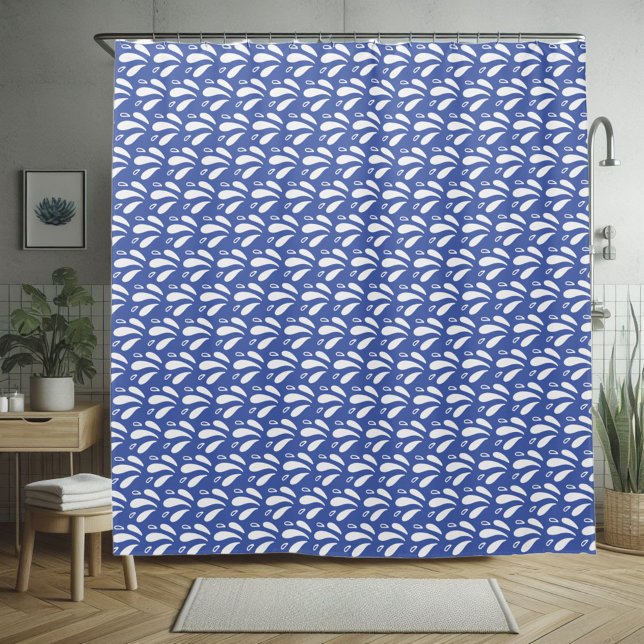 Blue and White Chic Ocean Splash Pattern (Creator Uploaded)