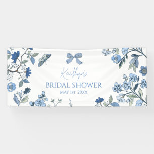 Blue and White Chinoiserie Banner