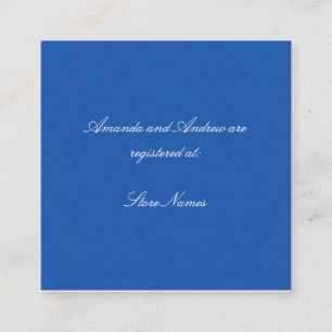 Blue and White Chinoiserie Bridal Shower Enclosure Card