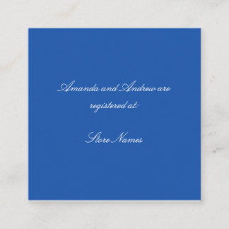 Blue and White Chinoiserie Bridal Shower Enclosure Card
