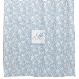 Blue and White Chinoiserie Monogram