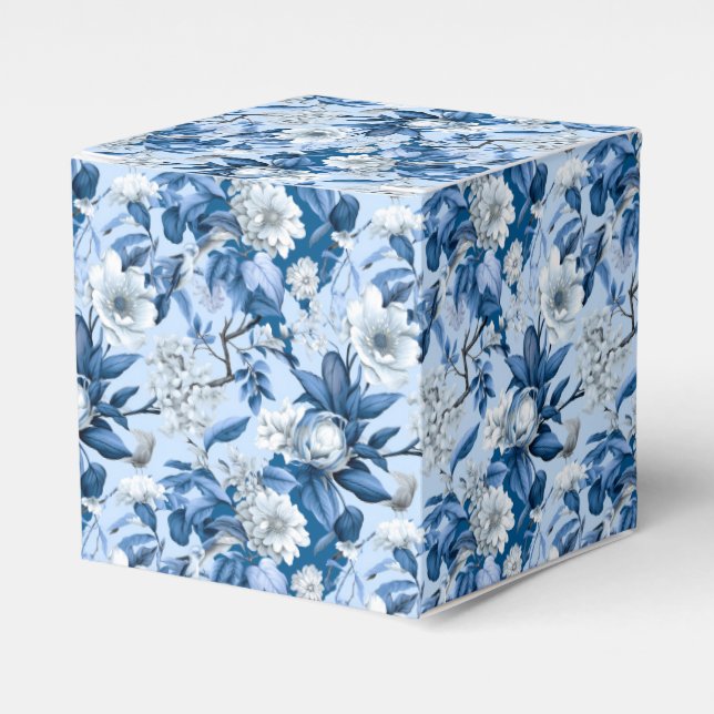 Blue and White Chinoserie Series Design 3 Favor Box (Front Side)