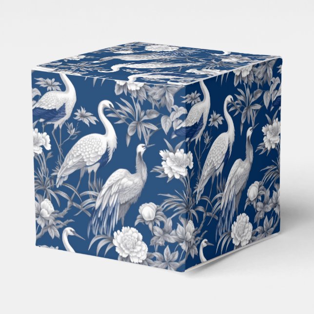 Blue and White Chinoserie Series Design 7 Favor Box (Front Side)