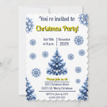 Blue and White Christmas