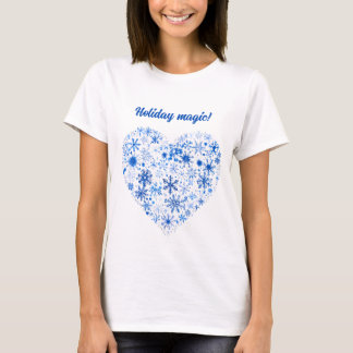 Blue and White Christmas T-Shirt