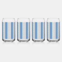 Blue and White Coastal Stripes
