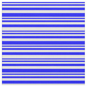 Blue and White Coloured Lines Fabric