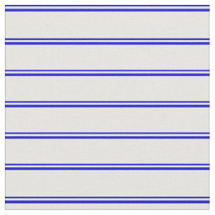 Blue and White Coloured Stripes Fabric