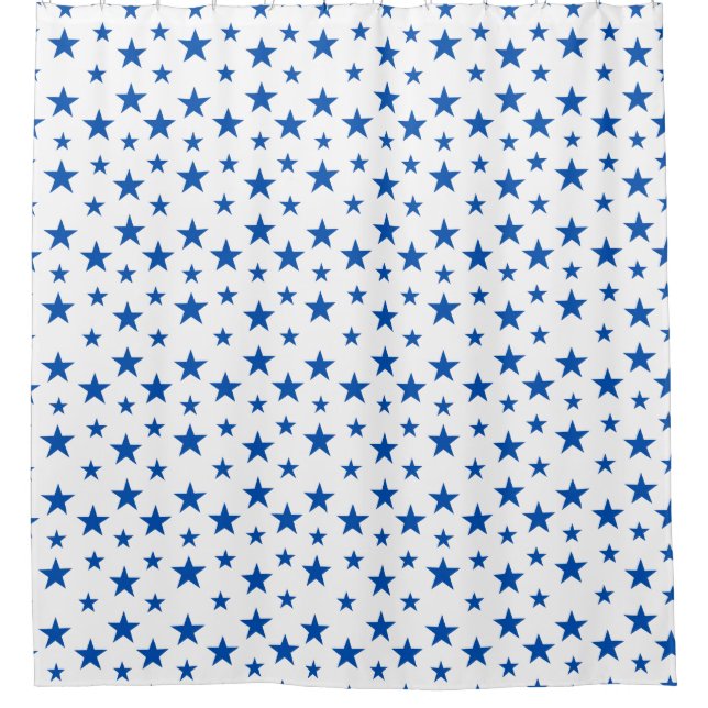 Blue And White Customizable Star Pattern (Front)