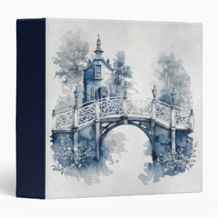 Blue and white Delft style landscape Binder