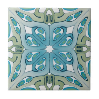 blue and white delicate tiles