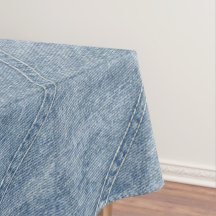 Blue and White Denim Jeans Look