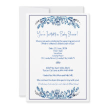 Blue and White Event Invitation