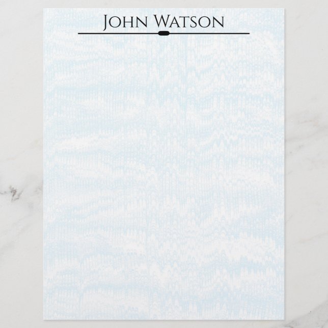 Blue and White Faded Chevron Letterhead (Front)