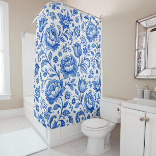 Blue and White Floral Elegance