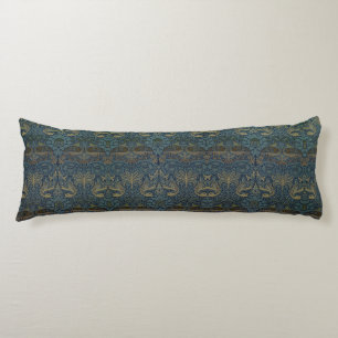 Blue and White Floral William Morris Medway Body Pillow