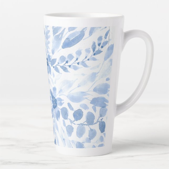 Blue and White Flowers Mug (Right)