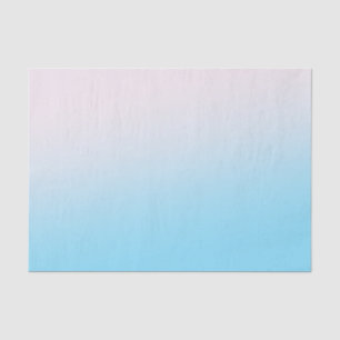 Blue and White Gradient Tissue Paper