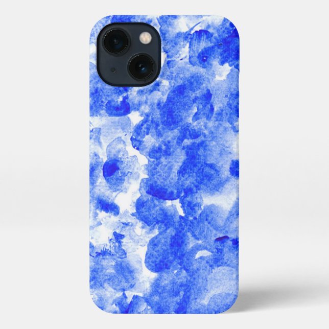  Blue and white i-Phone Case (Back)