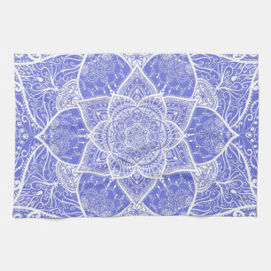 Blue and White Mandala - Loergann in Bluebell Kitchen Towel