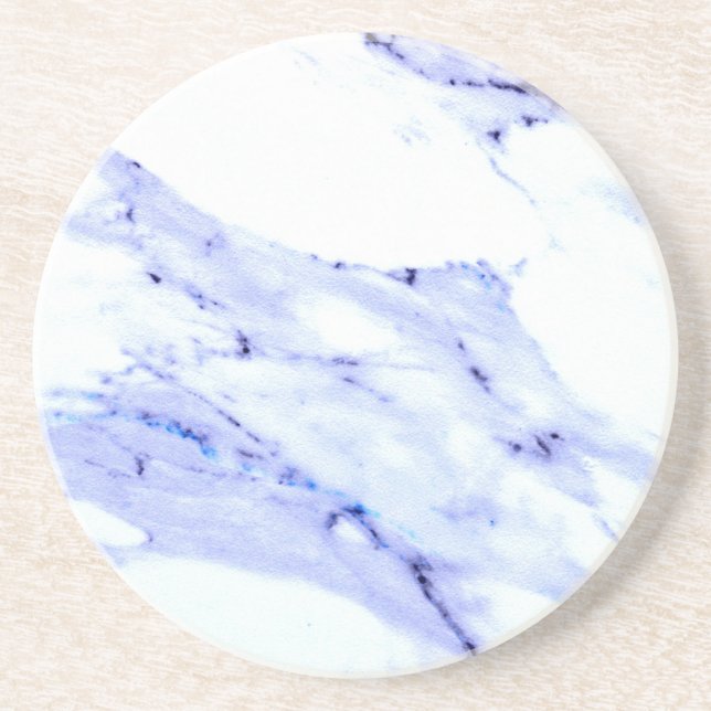 Blue and White Marble Coaster (Front)