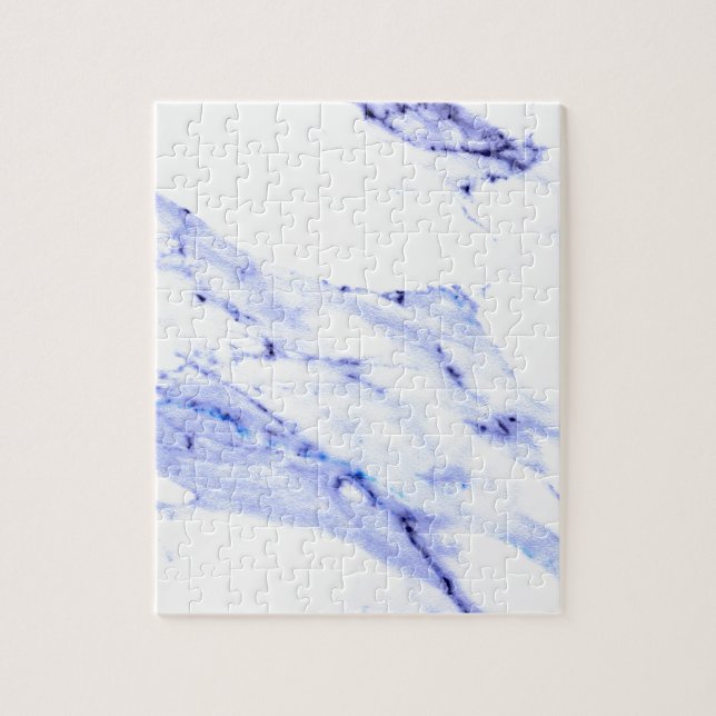 Blue and White Marble Jigsaw Puzzle (Vertical)