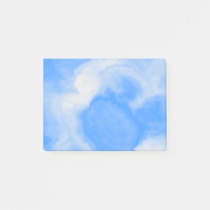 Blue and White Marble Post-it Notes