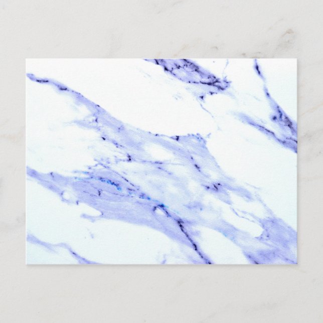 Blue and White Marble Postcard (Front)