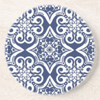 Blue and White Moroccan Pattern