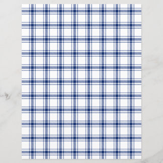 Blue and White Nautical Plaid