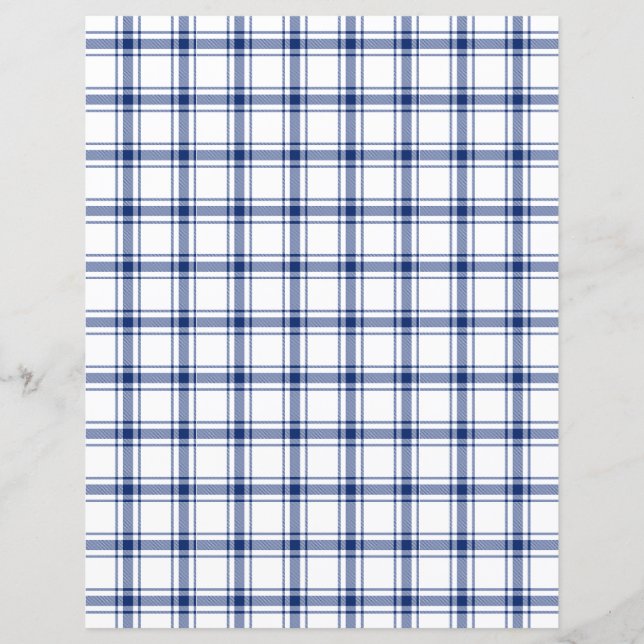 Blue and White Nautical Plaid (Front)