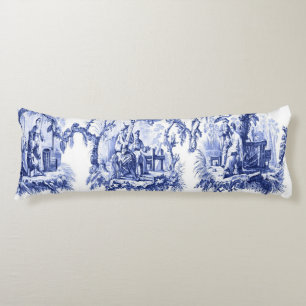 Blue and White Oriental Chinoiserie  Body Pillow