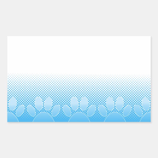 Blue And White Paws With Newsprint Background Sticker (Front)