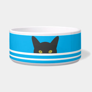 Blue And White Peeking Cat  