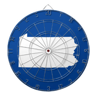 Blue and White Pennsylvania Dartboard