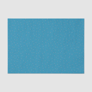 Blue and White Polka Dot Tissue Paper