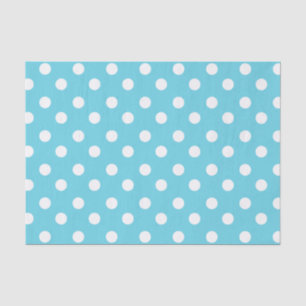 Blue and White Polka Dots Pattern Gifts Tissue Paper