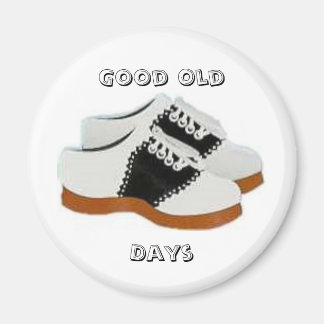 Blue and White Saddle Shoes, Good Old, Days Magnet