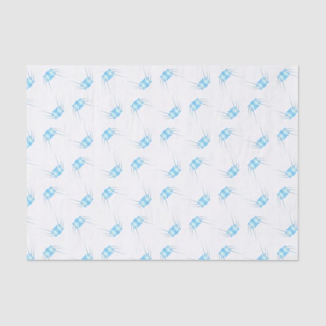 Blue and white Sea Life Animal tissue paper (Front)