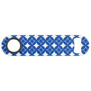 Blue and white shippo pattern speed bottle opener