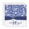 Blue and White Snowflake Birthday Invitation