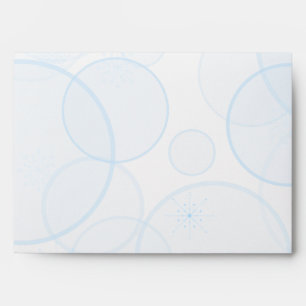Blue and White Snowflakes A7 Envelope for 5x7's